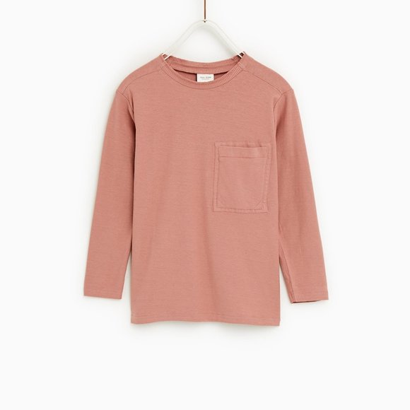 Zara Other - NEW Zara One Pocket Long Sleeve Tee